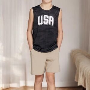 DSG USA Boys Army Sleeveless  Boys Tank
